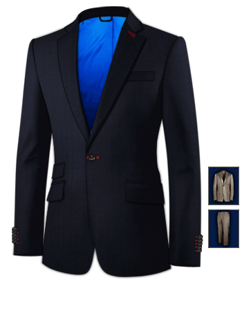 Suits Macclesfield with 1 Button, Single Breasted