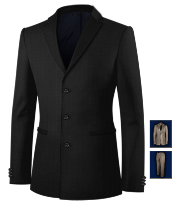 Wedding Suits Outfits For Guests Women with 3 Buttons, Single Breasted