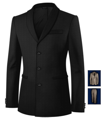 Mens Suit Sale with 3 Buttons, Single Breasted