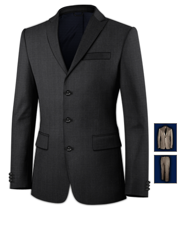 Made To Measure Ladies Suits with 3 Buttons, Single Breasted