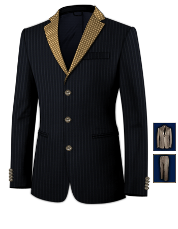 Suits Made To Measure Online with 3 Buttons, Single Breasted