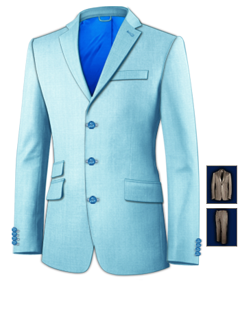 Suits And Tailoring 44 Enabled with 3 Buttons, Single Breasted