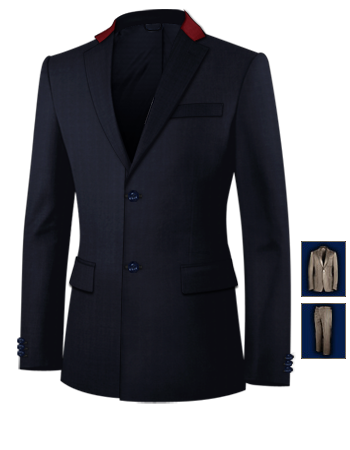 Dark Gray Wedding Suits with 2 Buttons, Single Breasted