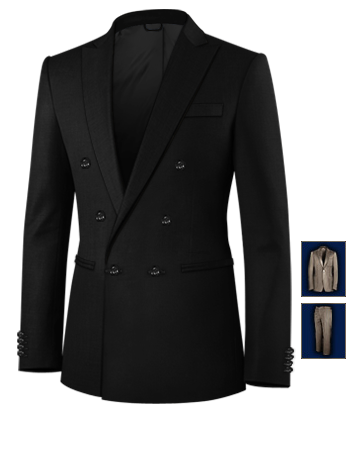 Made To Measure Women's Clothing Suits with 6 Buttons, Double Breasted (1 To Close)