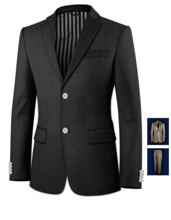 Two Tone Suit Size 38 with 2 Buttons, Single Breasted