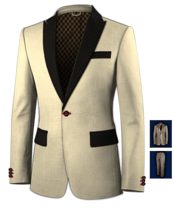 Wedding Cheap Suits with 1 Button, Single Breasted