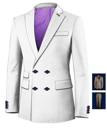 English Gents Suits with 4 Buttons,double Breasted (2 To Close)