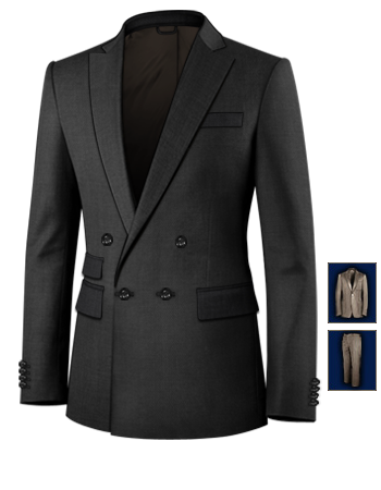 Mens Suits Sale with 4 Buttons, Double Breasted (1 To Close)