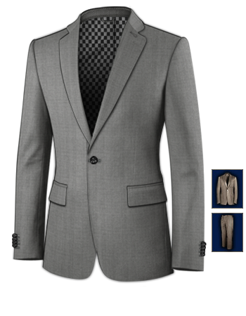 Tailor Made Suits Luton with 1 Button, Single Breasted