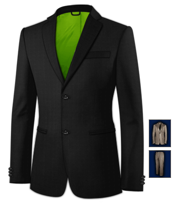 Suits And Tailoring Enabled Greys with 2 Buttons, Single Breasted