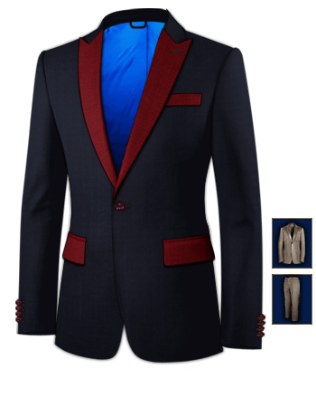 Italian Suits Sale with 1 Button, Single Breasted
