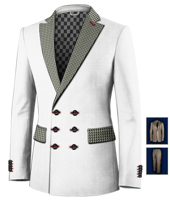 Smaller Sized Suits with 6 Buttons, Double Breasted (3 To Close)