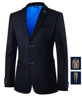 Suits Uk with 2 Buttons, Single Breasted