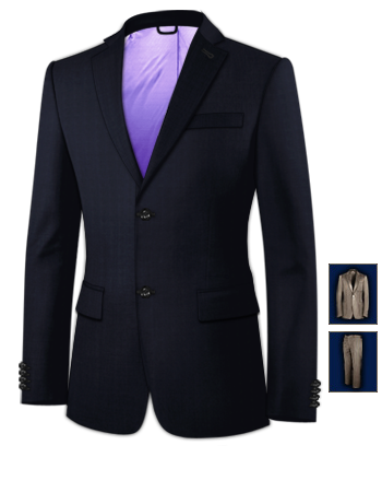 Mens Suits America with 2 Buttons, Single Breasted