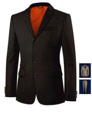 Suits Leeds with 3 Buttons, Single Breasted