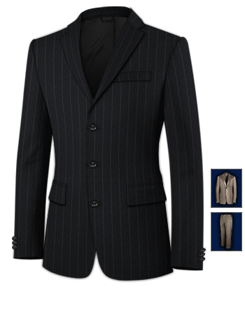 Cheap Suits Adult with 3 Buttons, Single Breasted