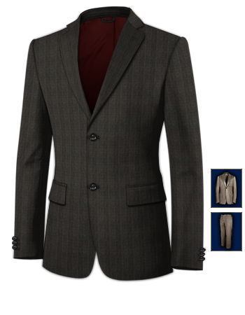 Tailored Suits For Teenagers with 2 Buttons, Single Breasted