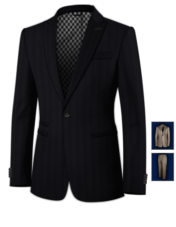 Teenagers Suits with 1 Button, Single Breasted