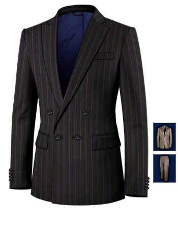 Male Suit Makers Doncaster with 4 Buttons, Double Breasted (1 To Close)