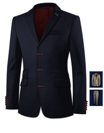 Mens Waistcoats Wedding Clothing with 3 Buttons, Single Breasted
