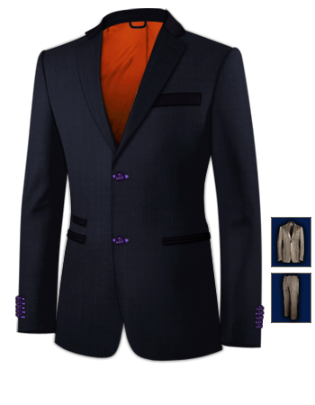 Cheap Grooms Suits Uk For Under 100 Pounds with 2 Buttons, Single Breasted