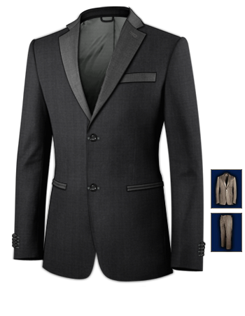 Summer Tweed Suit For Men with 2 Buttons, Single Breasted