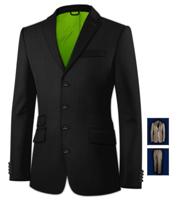 Man Dress Suit with 4 Buttons, Single Breasted