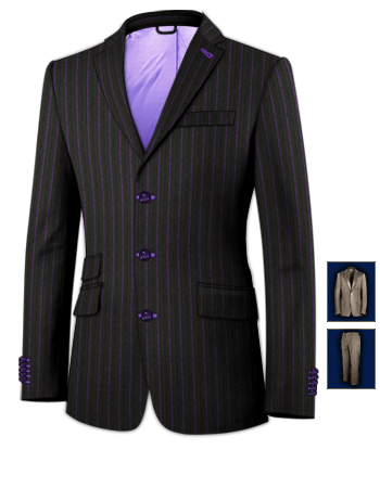 Wedding Suit Cork with 3 Buttons, Single Breasted