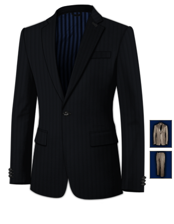 Suits Online Shopping with 1 Button, Single Breasted