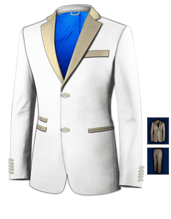 Weding Suit Size Charts with 2 Buttons, Single Breasted