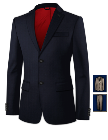 Cheap Tailored Suits with 2 Buttons, Single Breasted