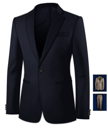 Tailor Made Suits with 1 Button, Single Breasted