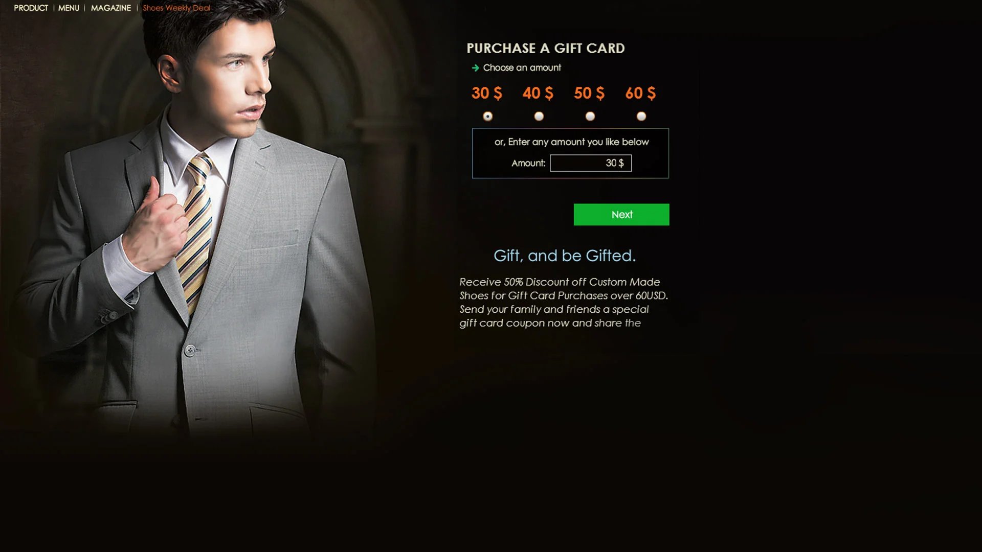 accessories giftcard